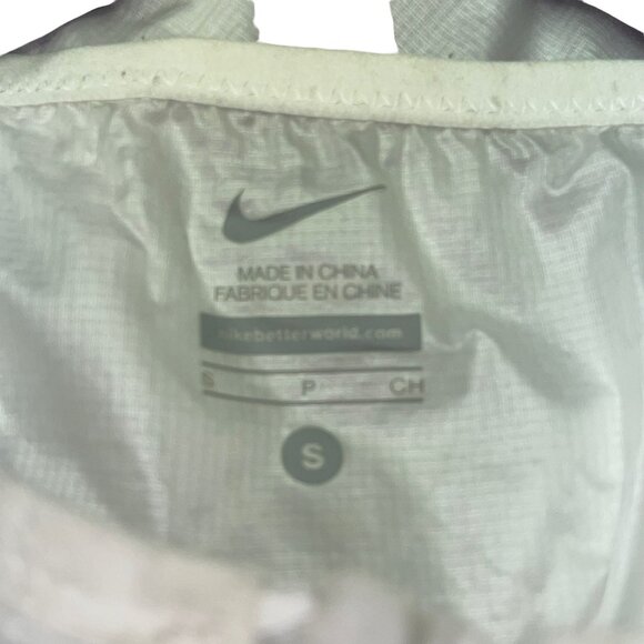 Nike Women's Transparent White Hooded Packable Training Jacket Mid Length Small - Picture 8 of 10